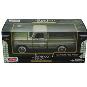 MotorMax 1969 Ford F-100 Pickup 1/24 Scale Diecast Model Car